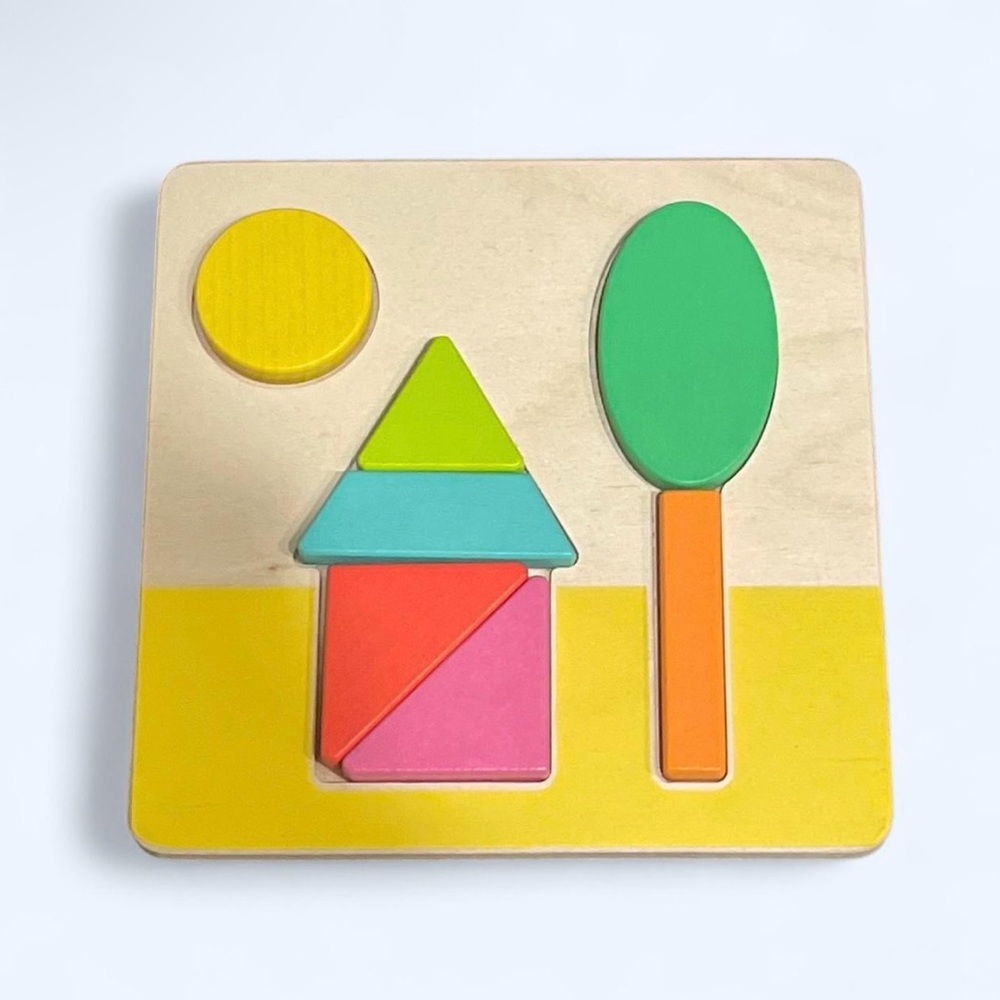LOVEVERY Double-Sided Sunny Day Wooden Puzzle